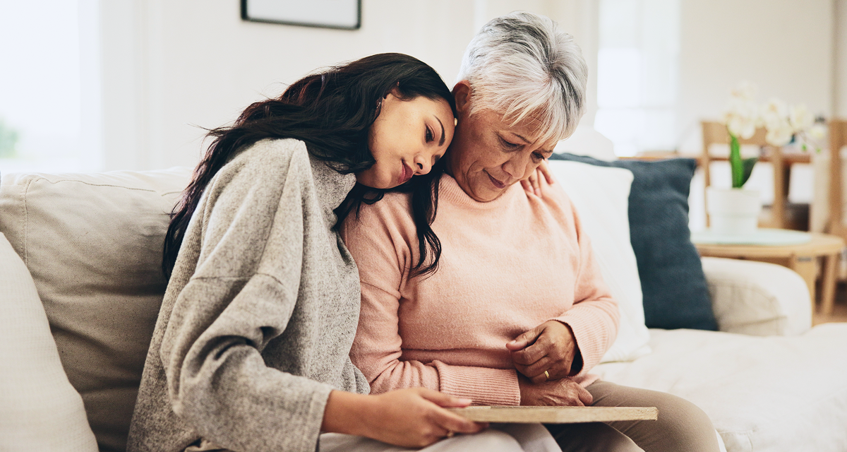 a grandmother with her grandaughter