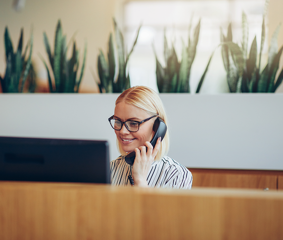 woman on phone